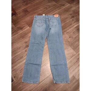 Levis 505 Straight  Leg Women's Blue Jeans Med Wash Sz 10M